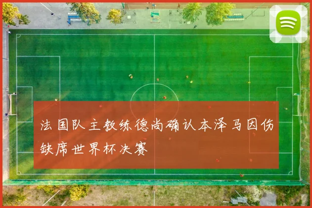 法国队主教练德尚确认本泽马因伤缺席世界杯决赛